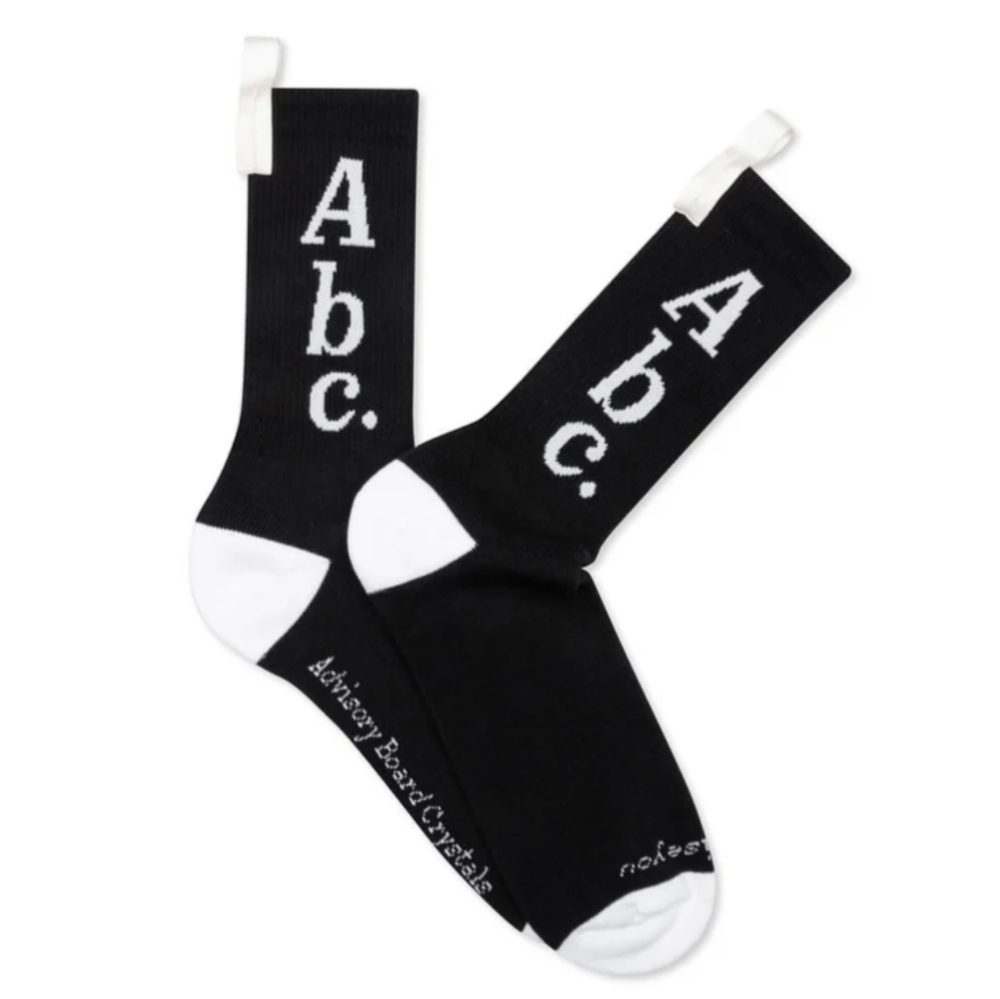 NWT Advisory Board Crystals Socks Anthracite Sz L/XL